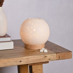 Hestia Round Dandelion Aroma Lamp - White