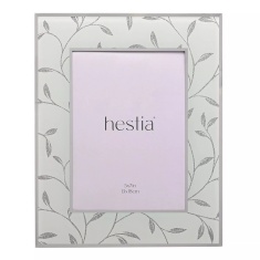 Hestia Glitter Leaf Design Photo Frame 5x7in