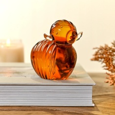 Objets D'art Glass Highland Cow Figurine