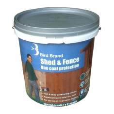 Bird Brand Shed & Fence One Coat Wood Preserver 5L - Forest Green Bird Brand Shed & Fence One Coat Wood Preserver 5L - Forest Green