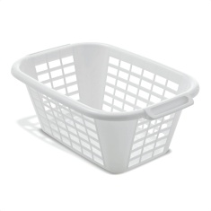 Addis White 40L Rectangle Laundry Basket