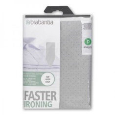 Brabantia Size D 135cm x 45cm Ironing Table Cover - Silver Brabantia Size D 135cm x 45cm Ironing Table Cover - Silver