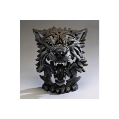 Edge Wolf Bust Sculpture