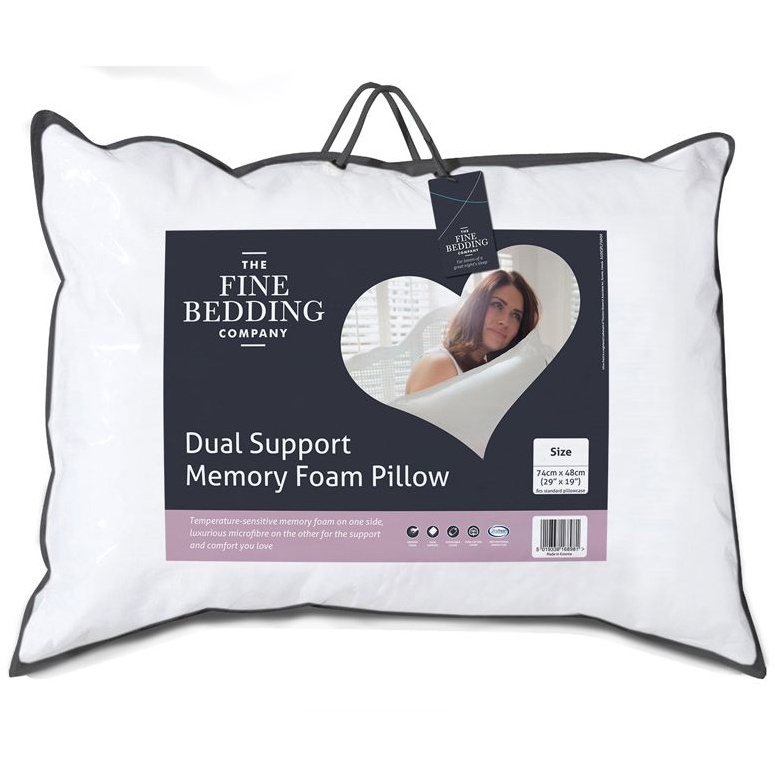 The Fine Bedding Company Dual Support Memory Foam Pillow