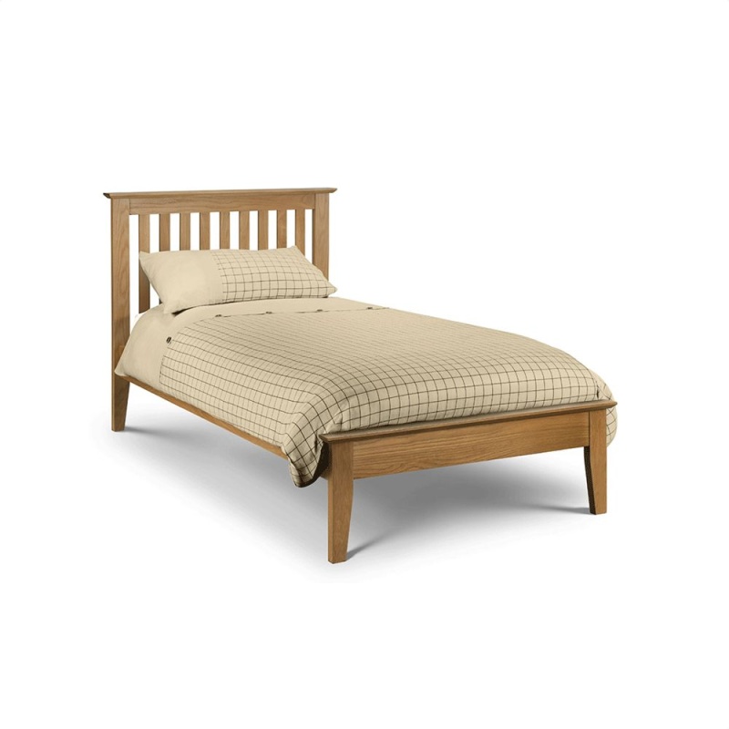 Julian Bowen Salerno Shaker Bed - Solid Oak