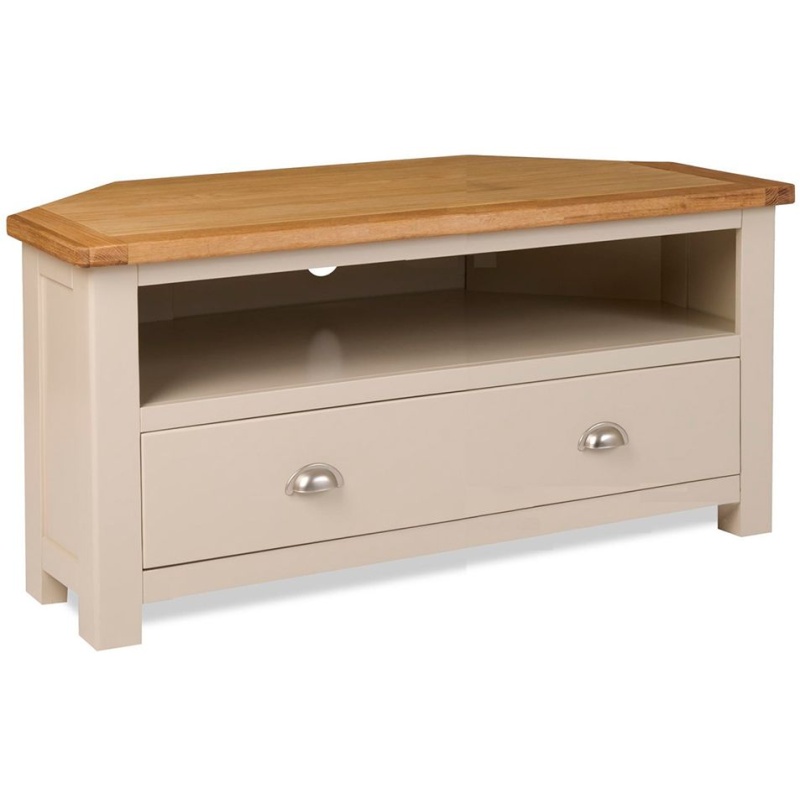 Painted oak corner tv unit discount