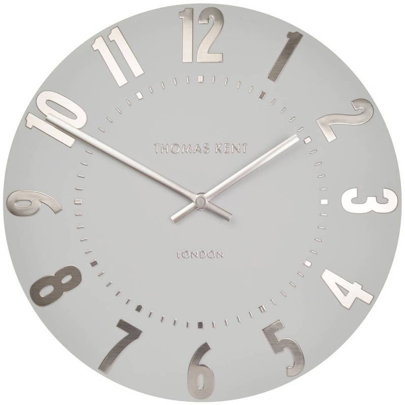 Thomas Kent Silver Cloud Wall Clock