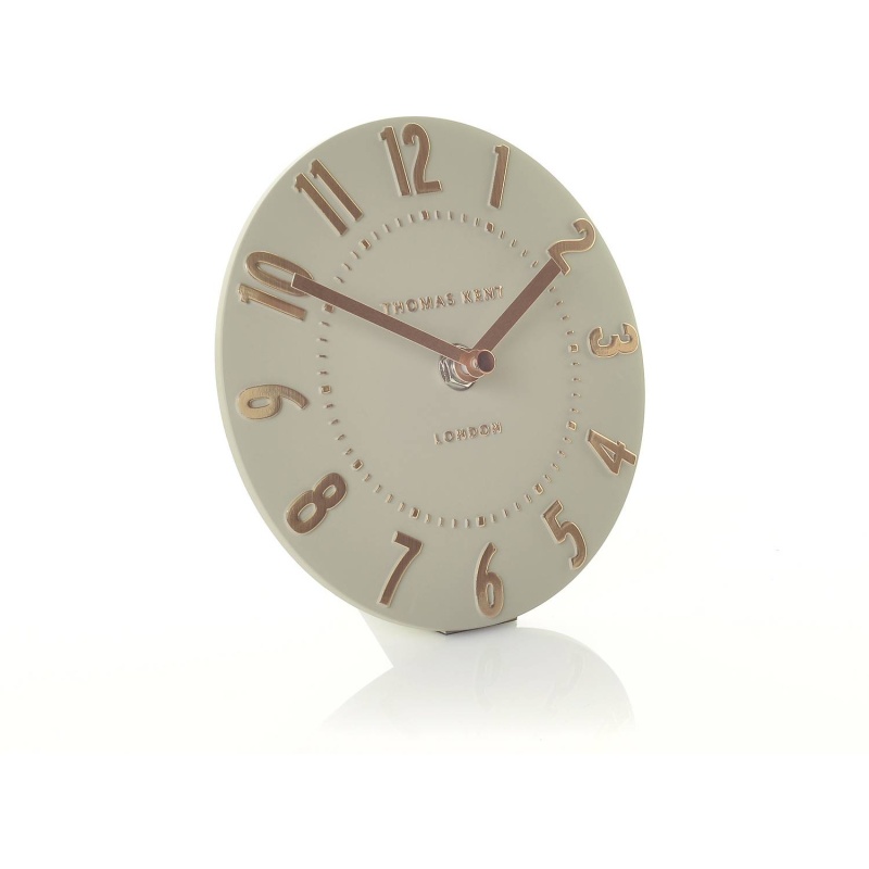Thomas Kent Rose Gold Mantel Clock Downtown