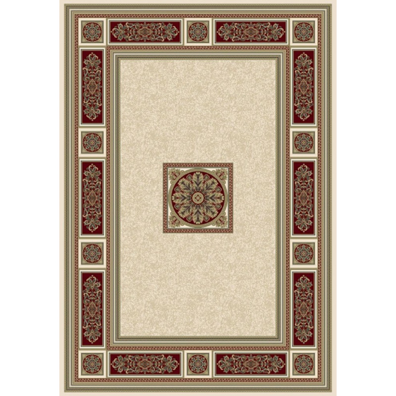 Mastercraft Da Vinci 057-0801/6414 Rug-(Ivory, Red & Beige)