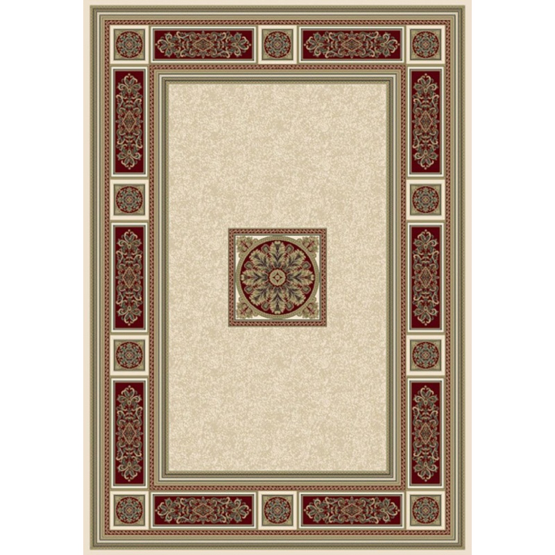 Mastercraft Da Vinci 057-0801/6414 Rug-(Ivory, Red & Beige)