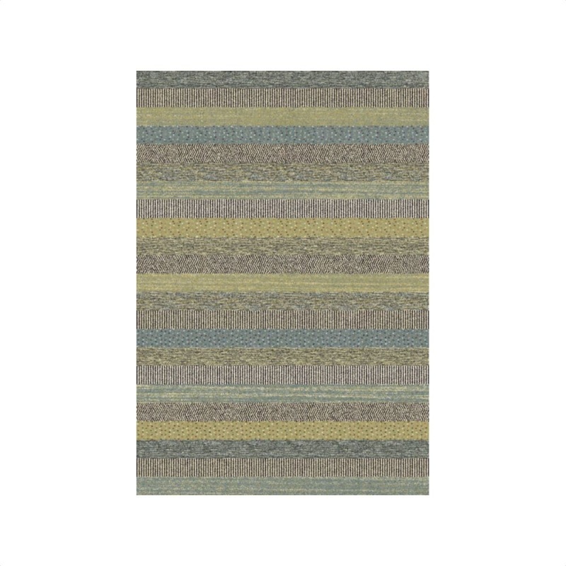 Mastercraft Blue/Green Woodstock Heatset Twist Rug 032 - 0743/5342 - 80 X 150Cm