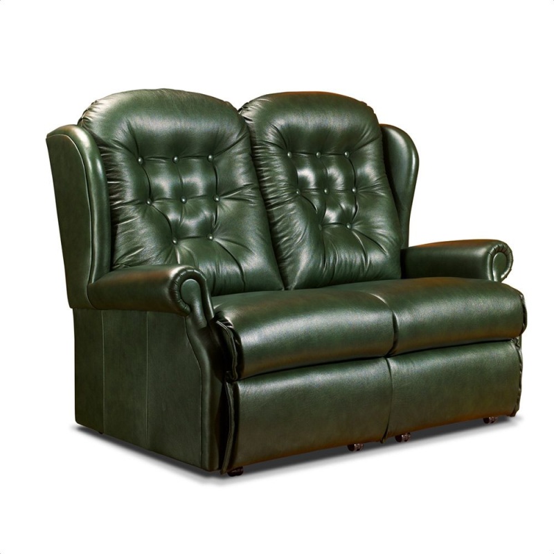 Sherborne Lynton 2 Seater Fabric Fixed Seat Sofa - Leather
