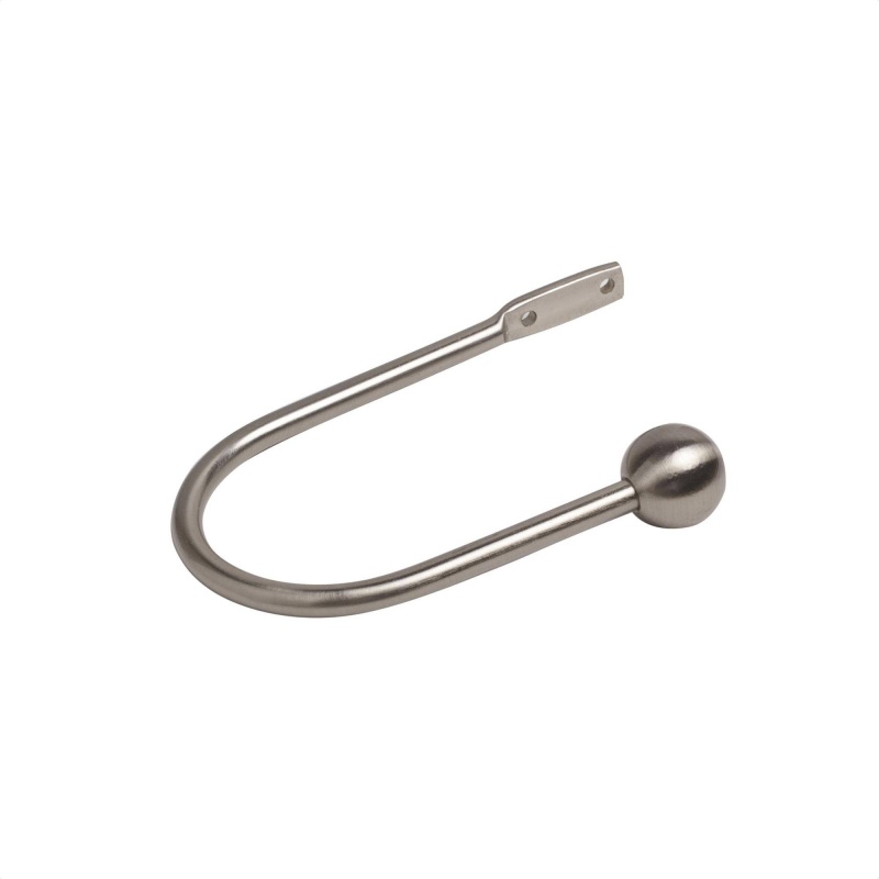 Speedy Silver Ball Curtain Holdback Pair - Satin