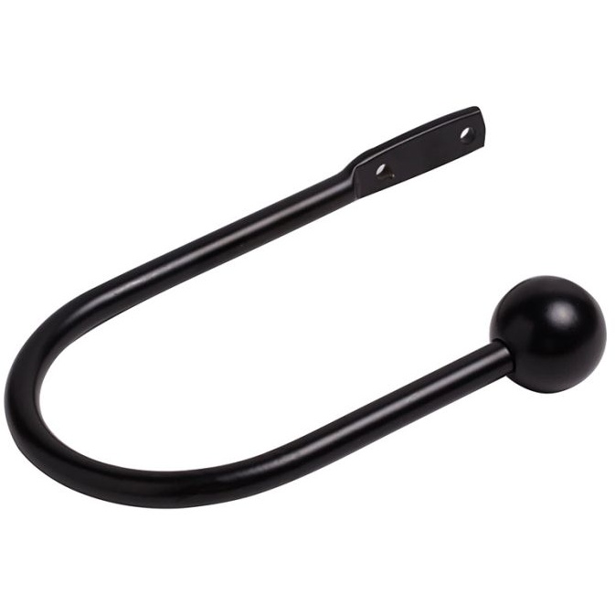Speedy Black Ball Curtain Holdback Pair - Matt