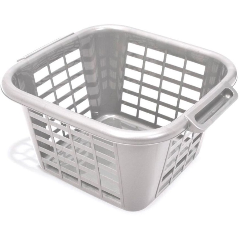 Addis 505977 24L Square Metallic Laundry Basket