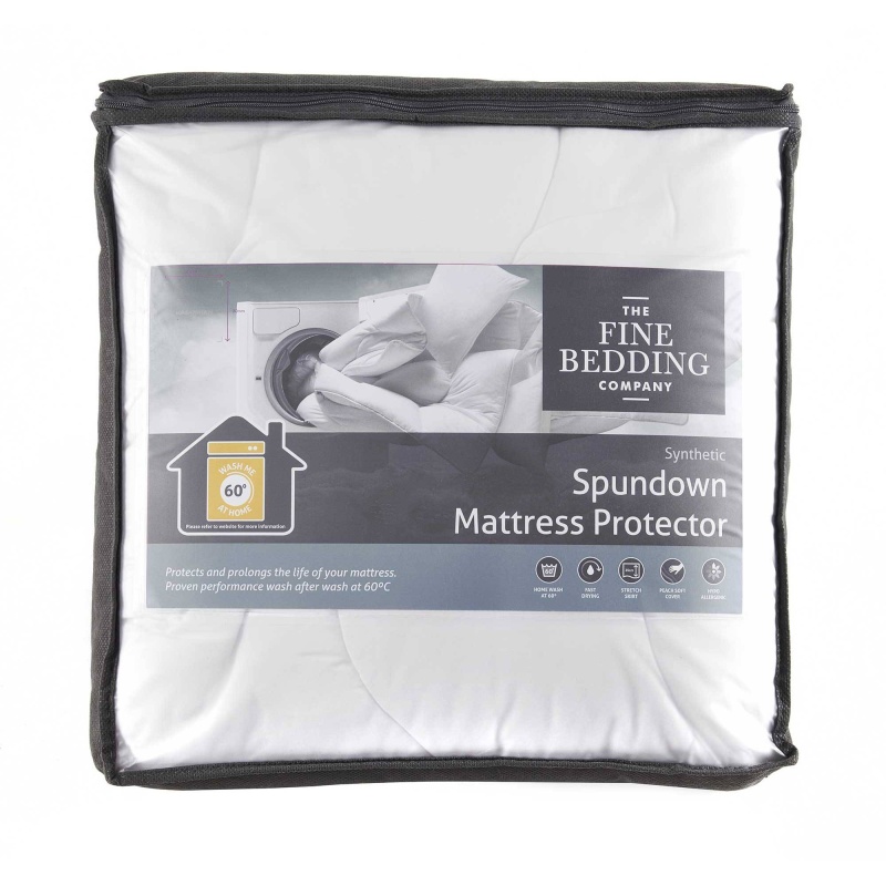 The Fine Bedding Company Peach Spundown Mattress Protector - King