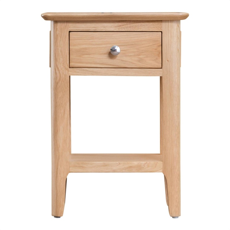 Newport Side Table with Metal Handle