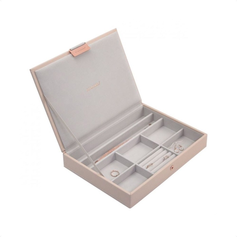 Stackers Pink Classic Jewellery Box Lid - Blush