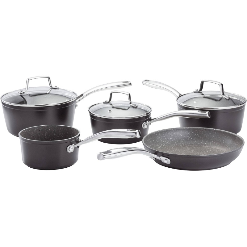 Stellar Rocktanium 5 Piece Saucepan Set