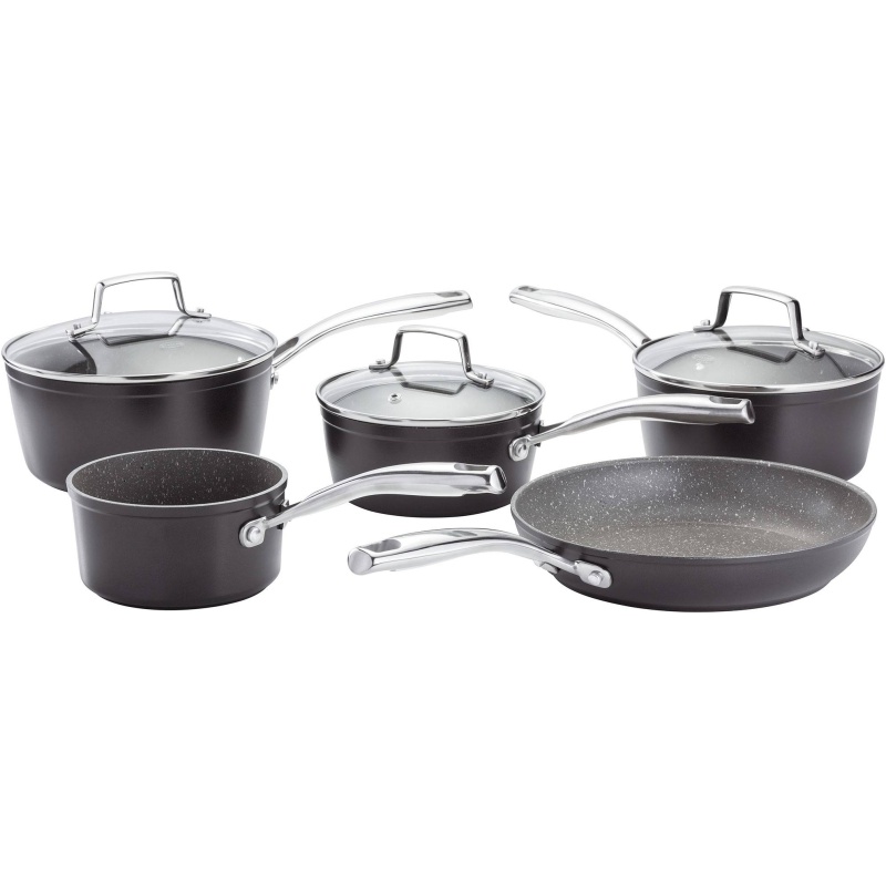 Stellar Rocktanium Non Stick 5 Piece Saucepan Set