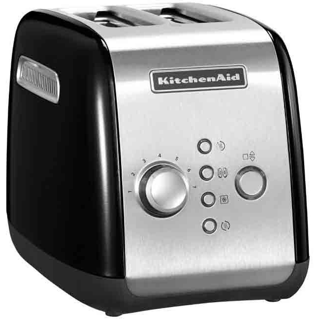 2 Slot Onyx Black Toaster