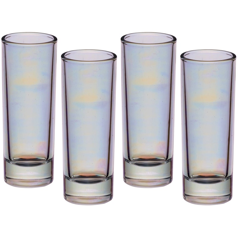 Barcraft Lustre Tall Shot Glasses Set of 4 60ml