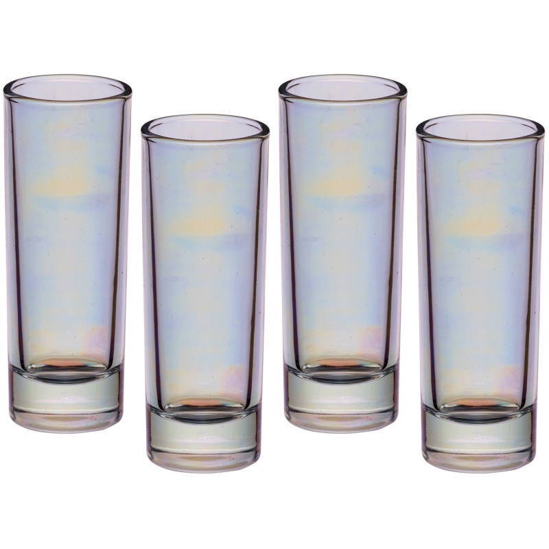 Barcraft Girls Lustre Tall Shot Glasses Set Of 4 60Ml