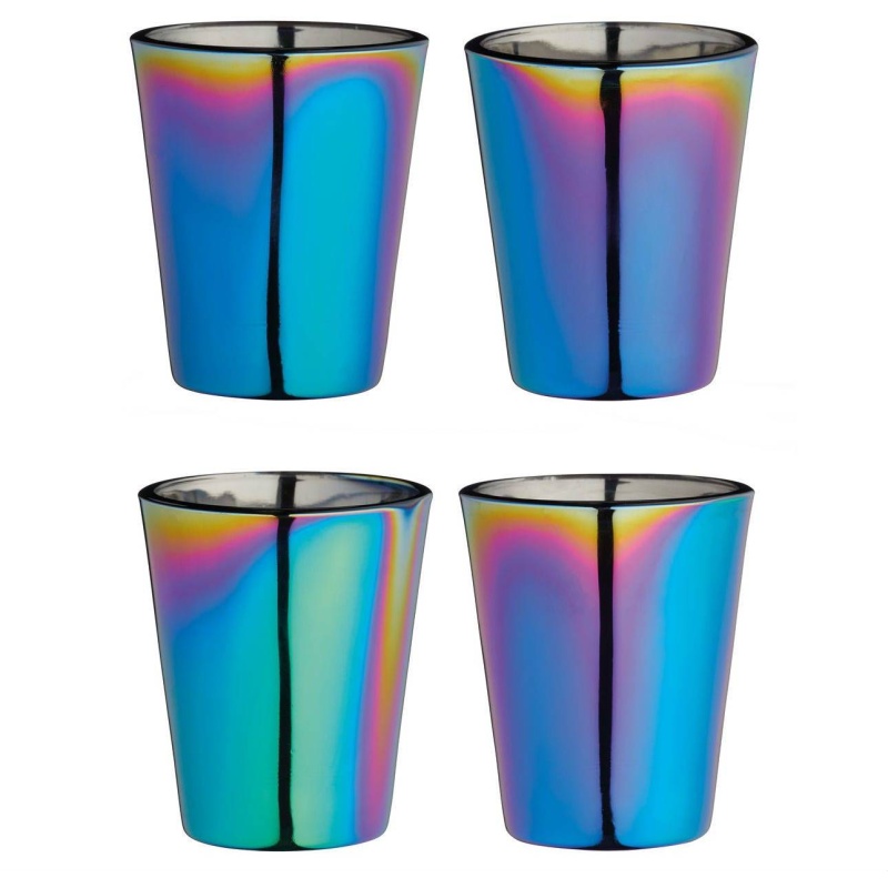 Barcraft Rainbow Barware Shot Glasses Set of Four 50ml