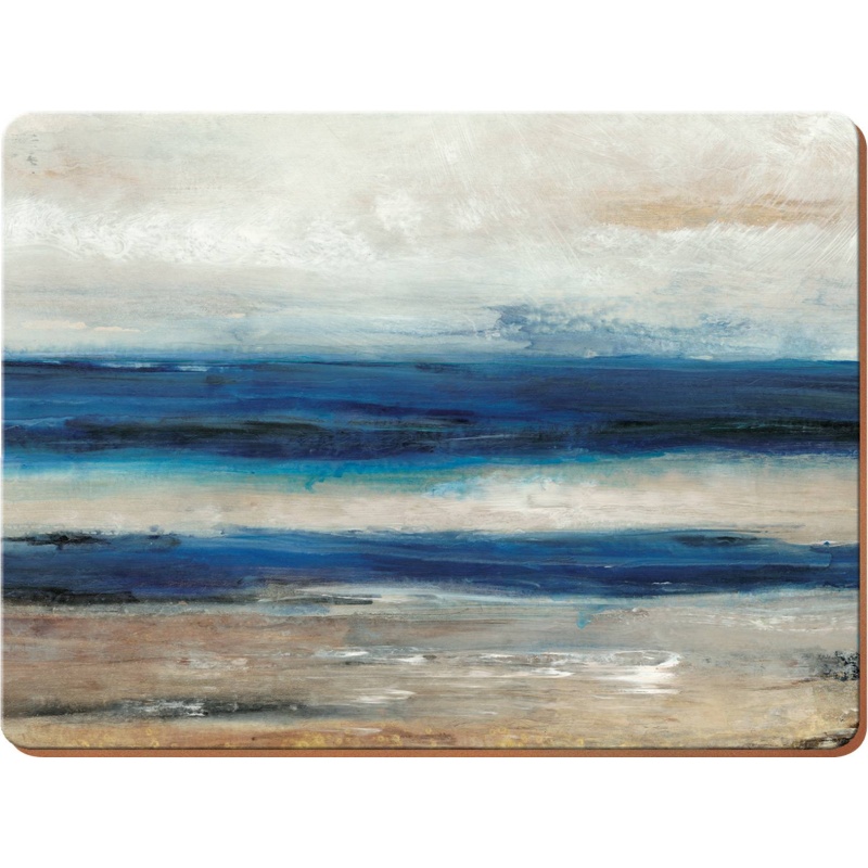 Abstract Blue Placemats Set Of 6