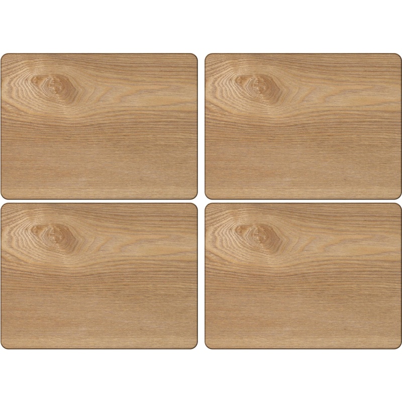 Creative Tops Oak Veneer Placemats Set of 4