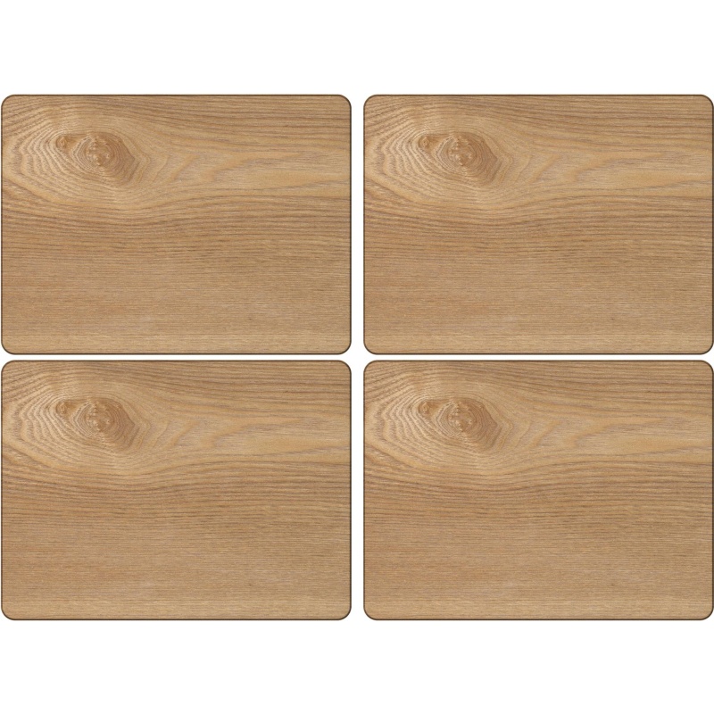 Creative Tops Oak Veneer Placemats Set Of 4