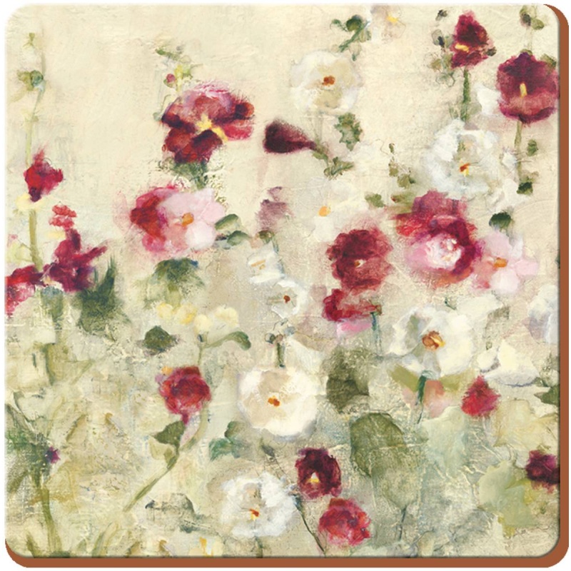 Creative Tops White/Red/Cream Wild Field Poppies Coasters Set Of 4