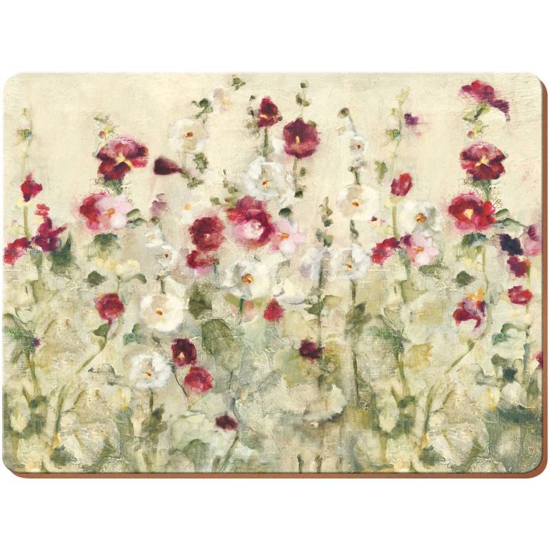 Creative Tops White/Red/Cream Wild Field Poppies Placemats Set Of 4