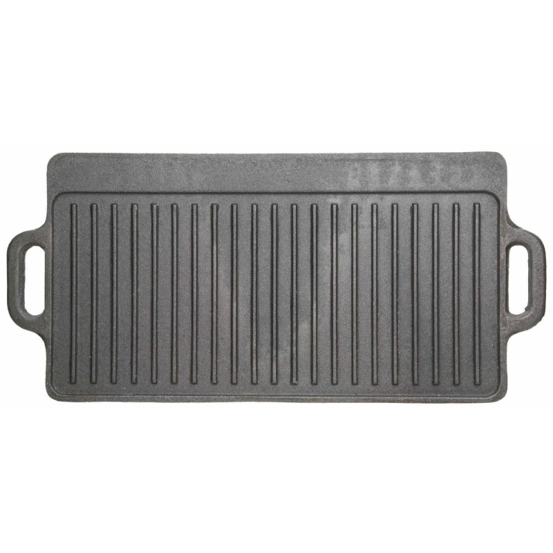 Kitchencraft Deluxe Cast Iron Reversible Griddle 45X23cm