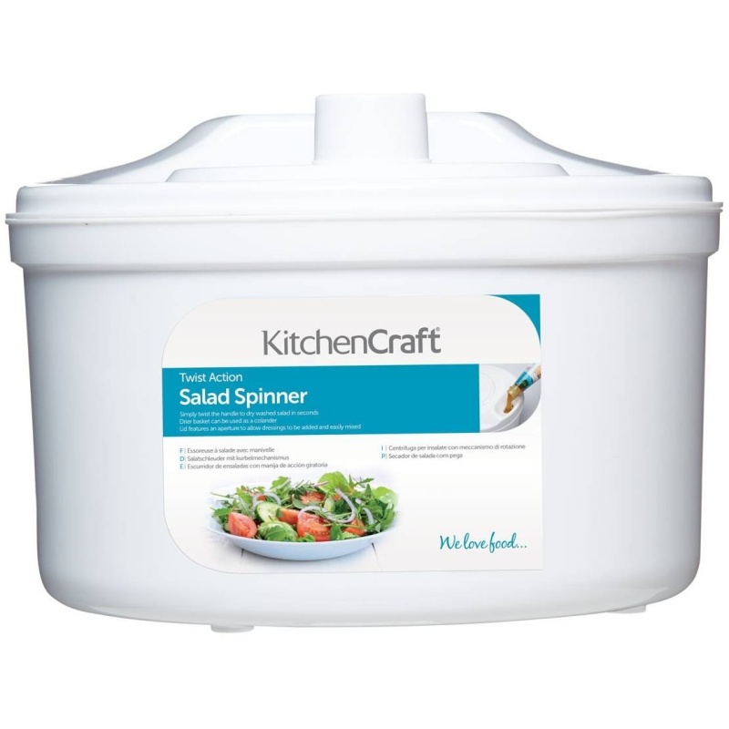 Kitchencraft Plastic Salad Spinner 22.5Cm