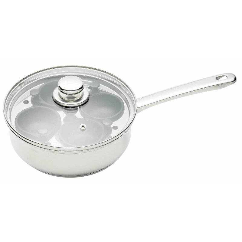 Kitchencraft Stainless Steel 4 Hole Egg Poacher 20.5Cm