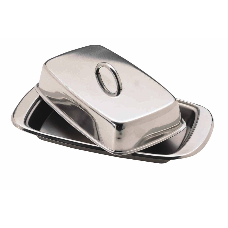 KitchenCraft Stainless Steel Butter Dish