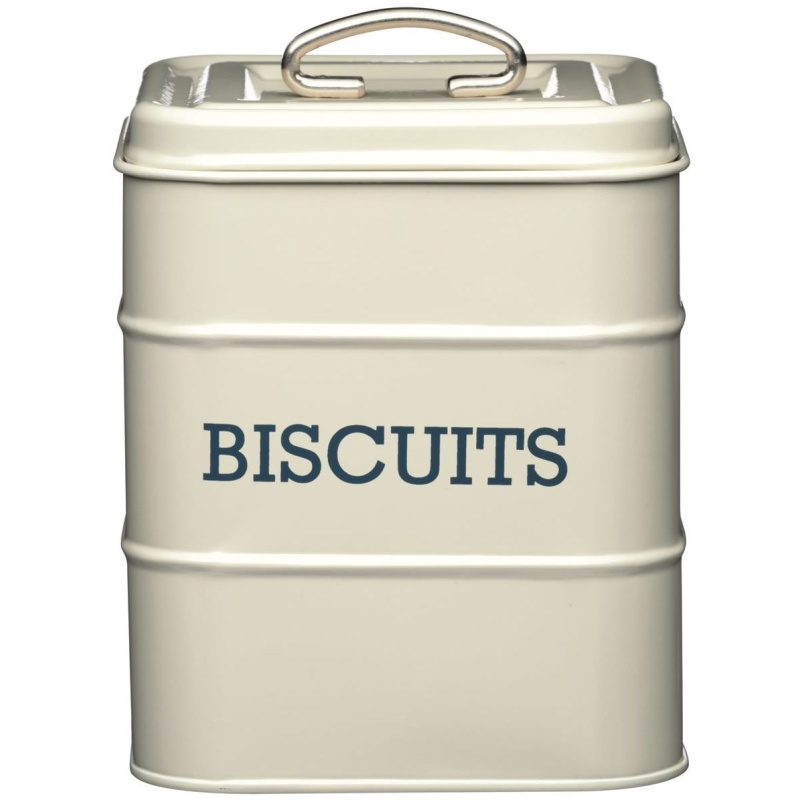 Living Nostalgia Cream Biscuit Tin