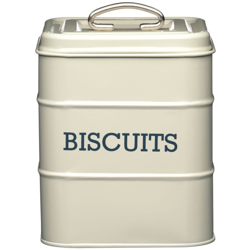 Photos - Food Container TIN Audio Living Nostalgia Biscuit Storage Tin Cream - Grey 