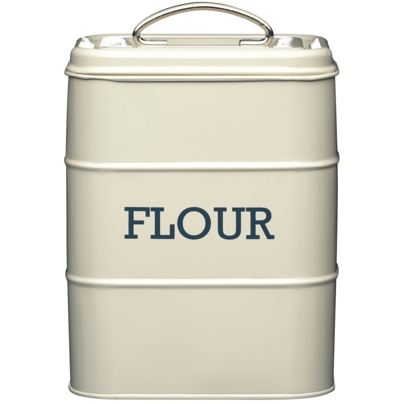 Living Nostalgia Flour Storage Tin Cream