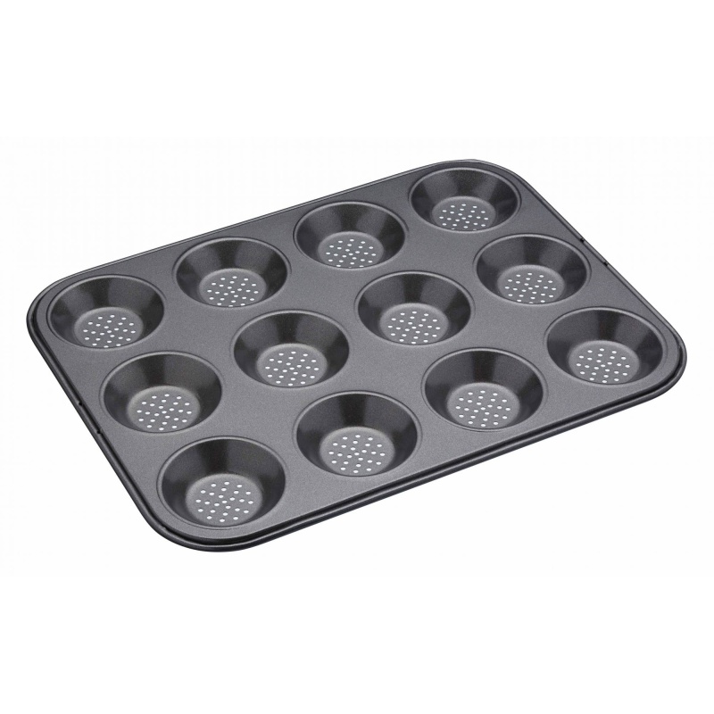 Masterclass Crusty Bake Non-Stick Shallow 12 Hole Baking Pan 32x24cm