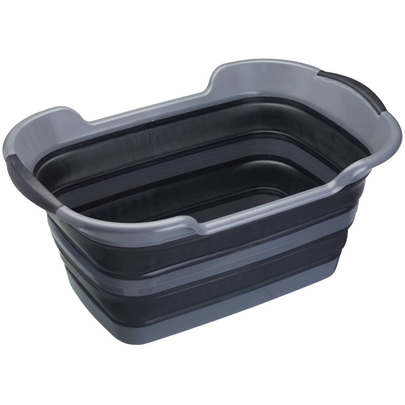 Masterclass Black/Grey Smart Space Collapsible Laundry Basket