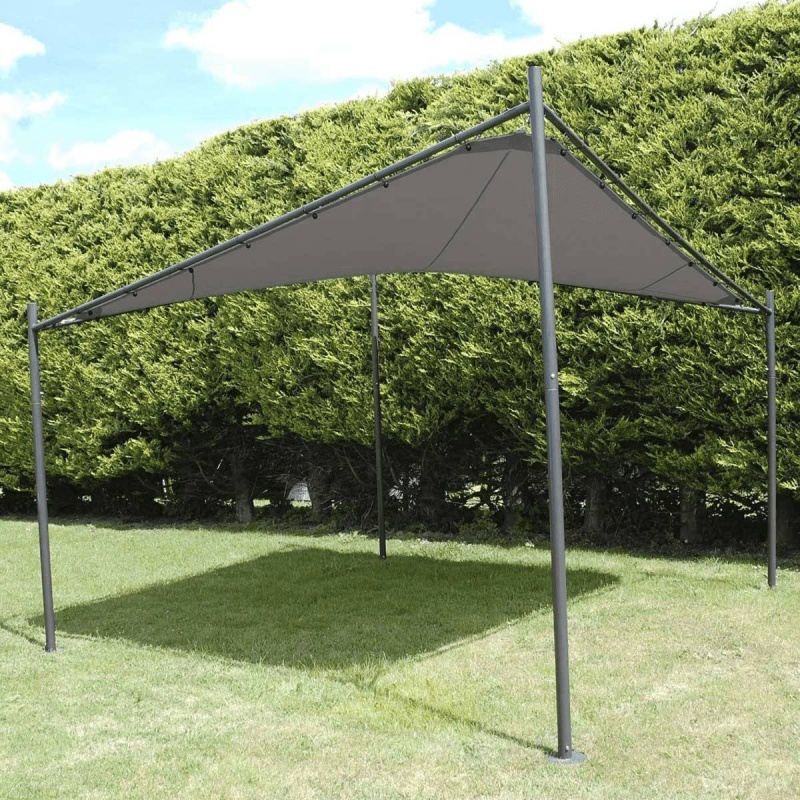LG Outdoor Rodin 3.5m Sail Awning and Poles - Grey