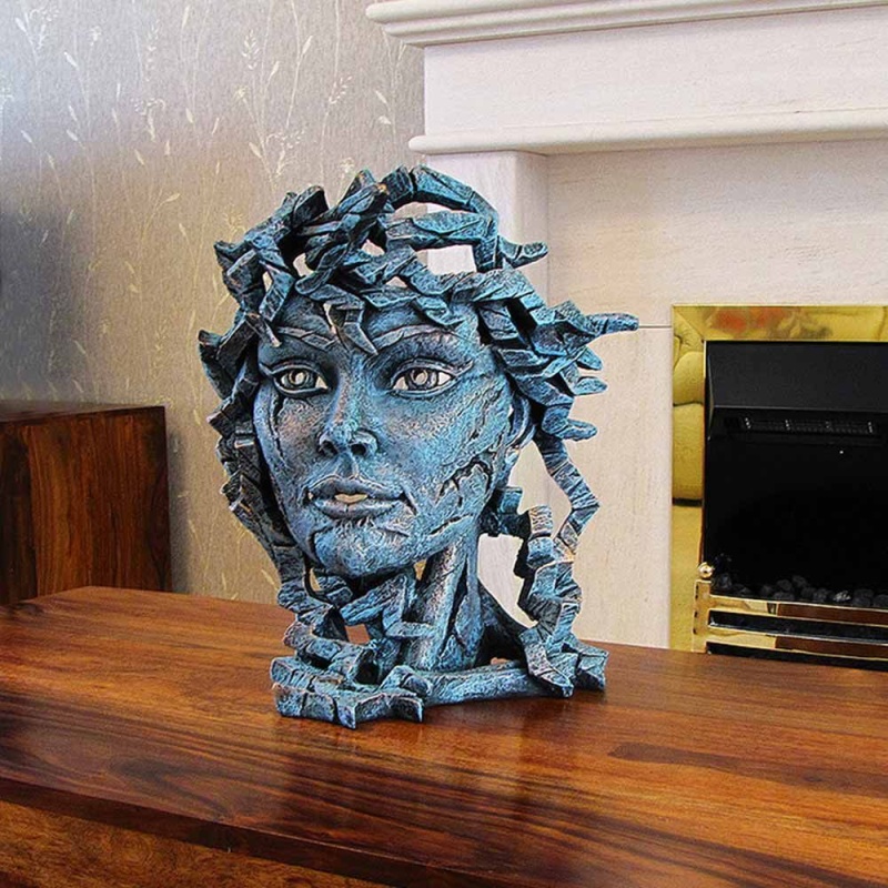 Edge Sculptures Edge Teal Venus Bust Sculpture