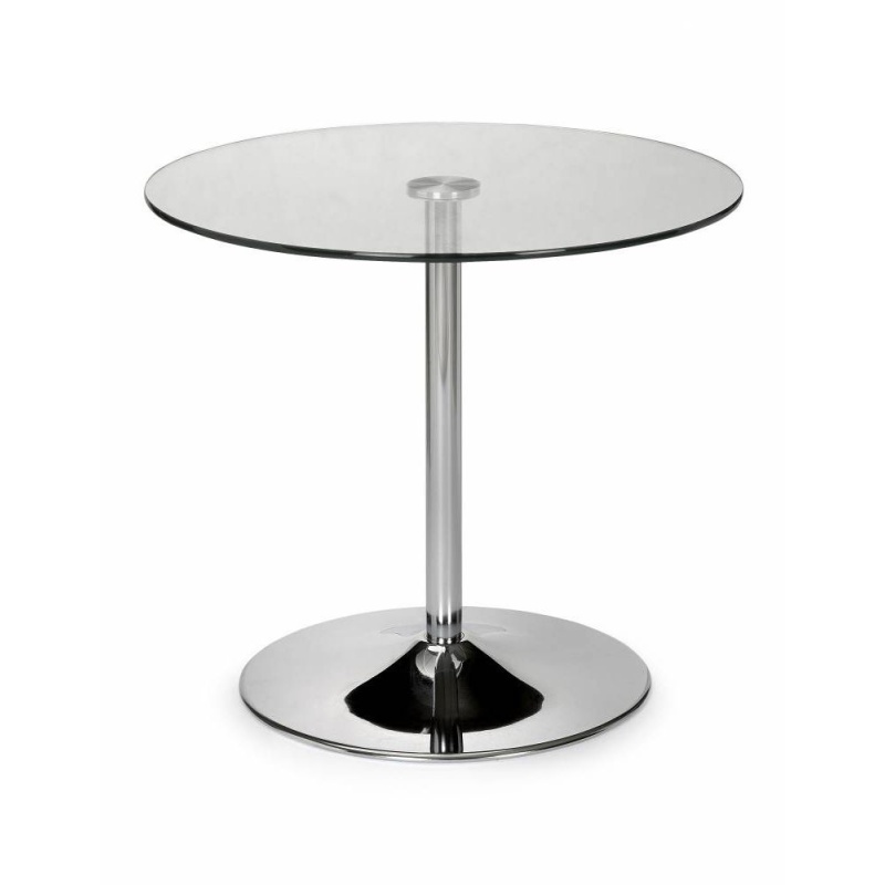 Julian Bowen Kudos Glass Pedestal Table