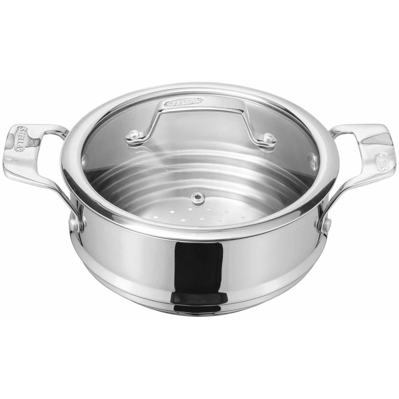 steamer insert with glass lid