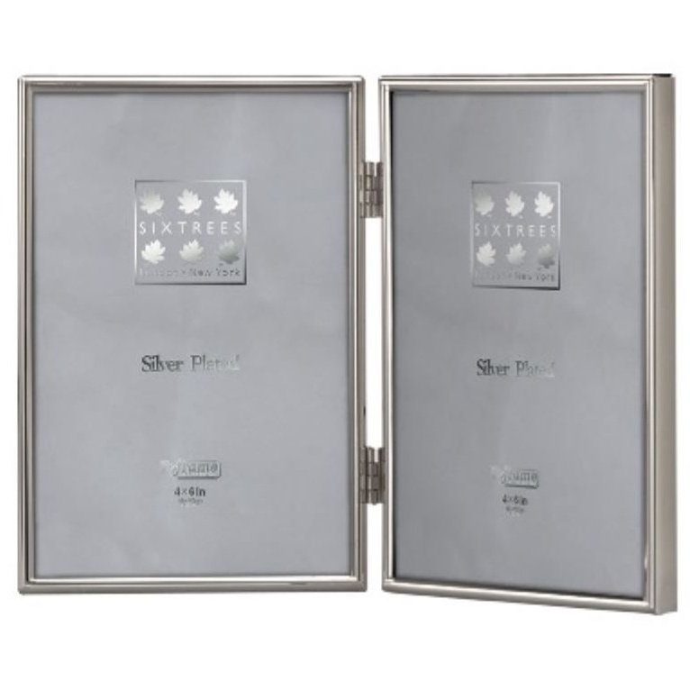 Sixtrees Double Frame - Silver Portrait