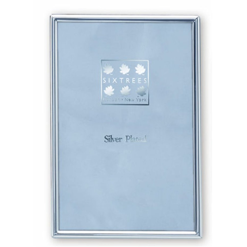 Sixtrees Silver Cambridge Photo Frame - Plated - 6X8