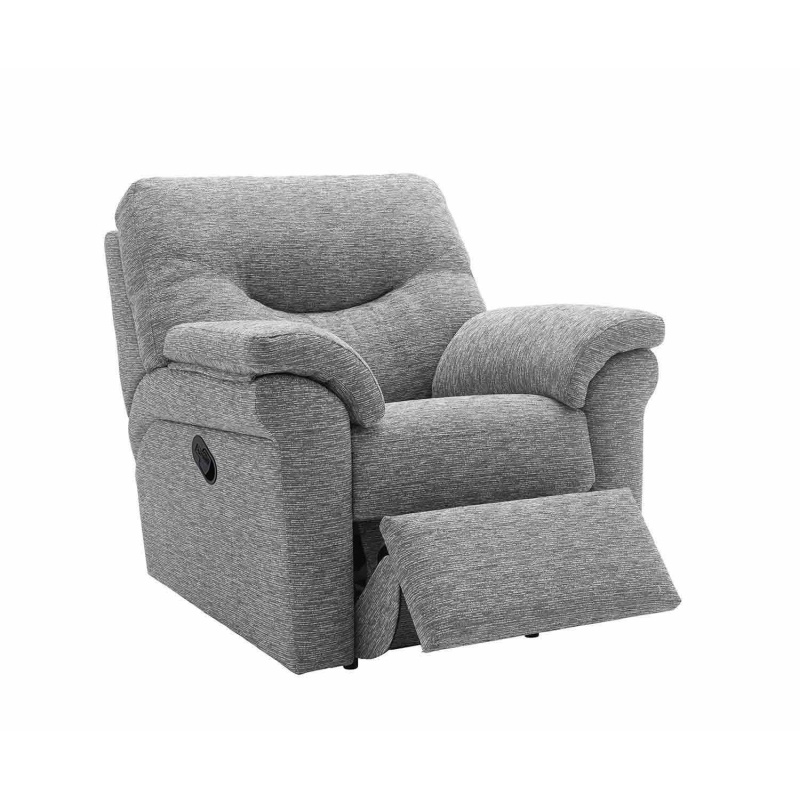 G Plan Washington Fabric Recliner Chair Upholstered in Mirage Powder