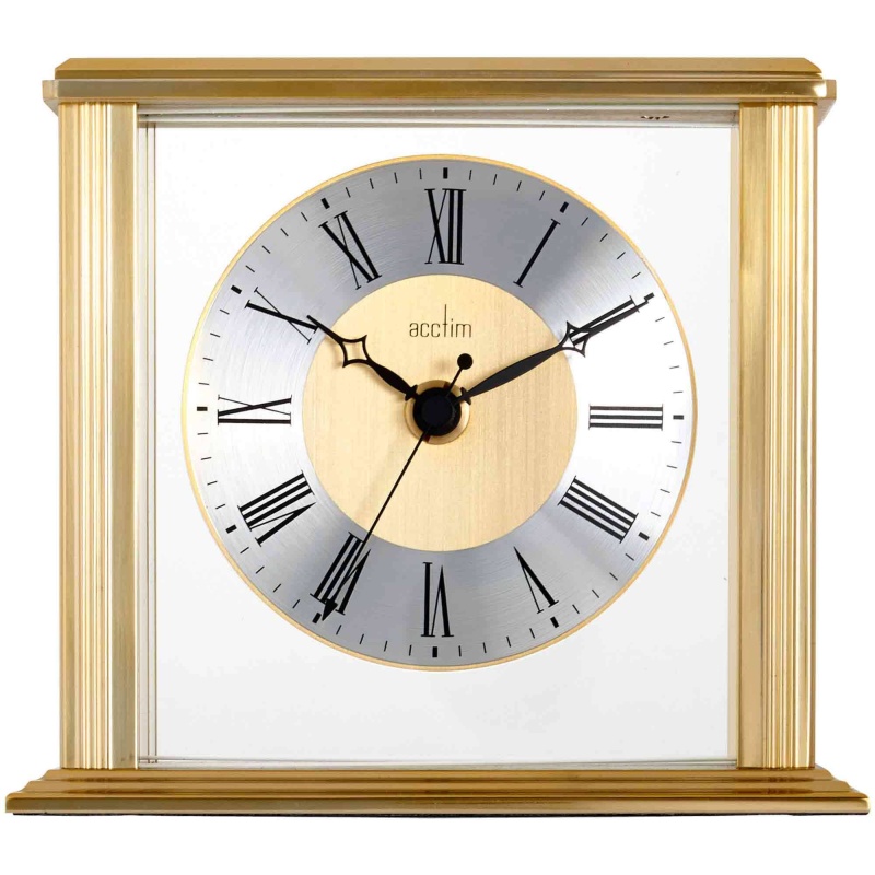 Hamilton Brass Effect Mantel Clock